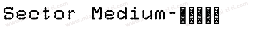 Sector Medium字体转换